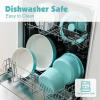 SENSARTE 17 Piece Ceramic Pots and Pans Set, Nonstick Detachable Handle Cookware, Induction Kitchen Cookware Set with Removable Handle, Dishwasher ＆ Oven Safe (Almond Beige)(Turquoise)
