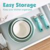 SENSARTE 24 Piece Pots and Pans Set, Nonstick Detachable Handle Cookware, Induction Kitchen Cookware Set with Removable Handle, Healthy Non Stick for RV, Dishwasher＆Oven Safe (Black)(Turquoise)