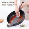 SENSARTE Ceramic Nonstick Frying Pan Skillet with Lid, 13.3 Inch Large Deep Frying Pan, 6 QT Saute Pan, Induction Pan, Healthy Non Toxic Cooking Pan with Helper Handle, PFOA PFAS PTFE Free(Classic Black)