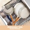SENSARTE PASCA Ceramic Nonstick Pots and Pans Set 14pcs, Healthy Cookware Set, Non-toxic Induction Kitchen Cooking Set, Dishwasher & Oven Safe, PFAS/PTFE/PFOA Free