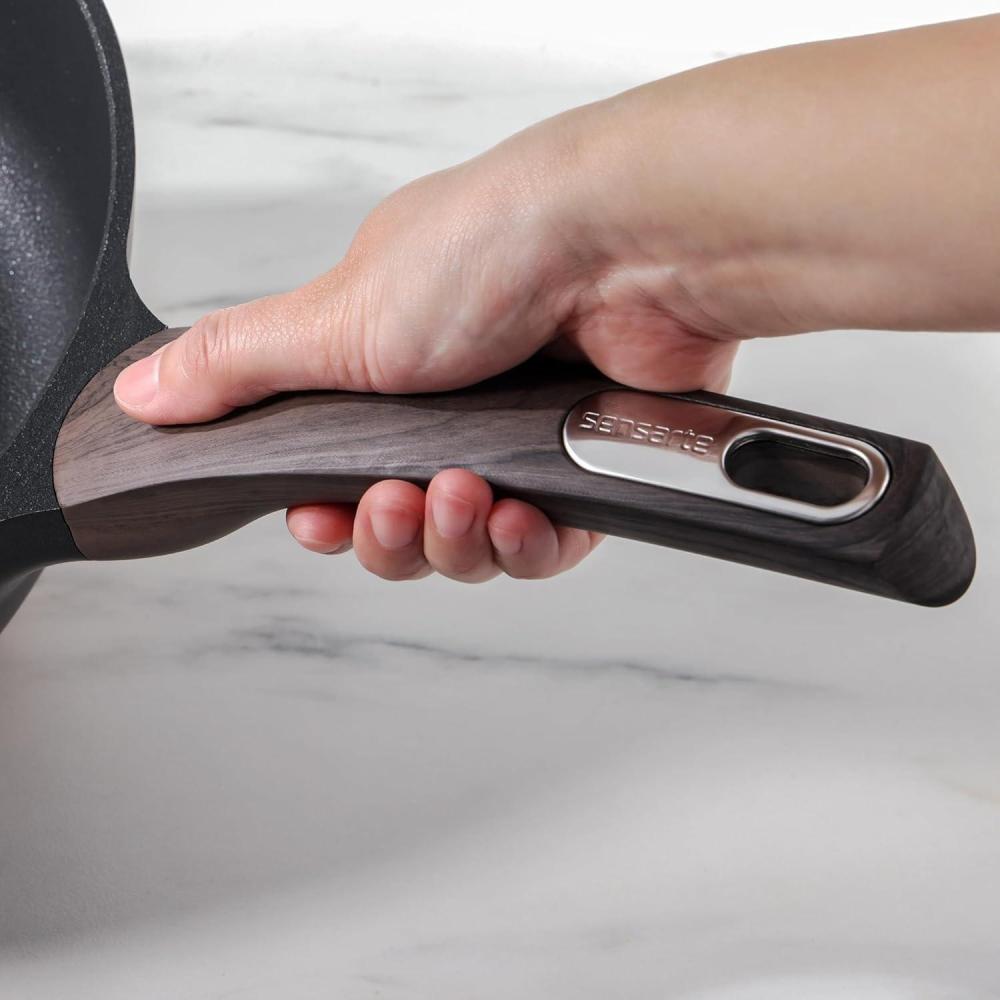 image:imageSENSARTE Frying Pan Bakelite Handle Accessories Repalcement CompatibleTaupe long handleBlack