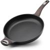 SENSARTE Ceramic Nonstick Frying Pan Small Skillet 8/9.5/11/12.5Inch Non Stick Omelet Pan, Non-toxic Kitchen Cooking Chef’s Pan, Free of Intentionally Added PFOA/PFAS/PTFE, Induction Compatible, White(Dark Black)