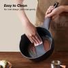 SENSARTE Ceramic Nonstick Sauce Pan with Lid, 1.5 Quart Small Saucepan, White Cooking Pot with Stay Cool Handle, Non toxic Kitchen Sauce Pot, Non stick Saucier Pan, Induction Pot, PFOA PTFE PFAS Free(Classic Black)