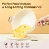SENSARTE Nonstick Deep Frying Pan, 12 Inch Large Skillet Pan, Induction Cookware, 5Qt Non Stick Saute Pan with Lid, White Non Toxic Cooking Pan with Helper Handle, PFOA PFOS APEO Free