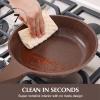 SENSARTE Nonstick Frying Pan Skillet, Granite Coating Omelette Pan, Healthy Stone Cookware Chef’s Pan PFOA Free, Toffee Brown (8 Inch)