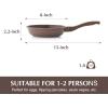 SENSARTE Nonstick Frying Pan Skillet, Granite Coating Omelette Pan, Healthy Stone Cookware Chef’s Pan PFOA Free, Toffee Brown (8 Inch)