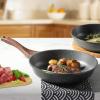 SENSARTE Nonstick Frying Pan Skillet, Swiss Granite Coating Omelette Pan, Healthy Stone Cookware Chef’s Pan, PFOA Free (9.5+11 Inch)