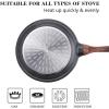 SENSARTE Nonstick Frying Pan Skillet, Swiss Granite Coating Omelette Pan, Healthy Stone Cookware Chef’s Pan, PFOA Free (9.5+11 Inch)