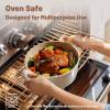 SENSARTE Pots and Pans Set Nonstick Cookware Set Kitchen Cooking Set Non-stick, Dishwasher & Oven Safe, Induction Compatible, Free of Intentionally Added PFOA/PFOS, 13pcs, Black(Cream Ceramic)