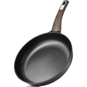 SENSARTE Ceramic Nonstick Frying Pan Small Skillet 8/9.5/11/12.5Inch Non Stick Omelet Pan, Non-toxic Kitchen Cooking Chef’s Pan, Free of Intentionally Added PFOA/PFAS/PTFE, Induction Compatible, White(Dark Black)