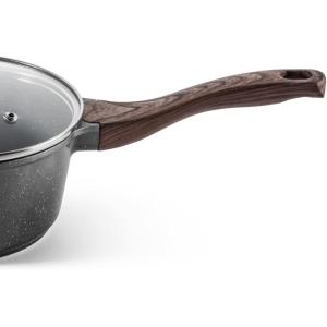 SENSARTE Sauce Pan Bakelite Handle Replacement Only Compatible with 2.6 QT Saucepan with lid Gray