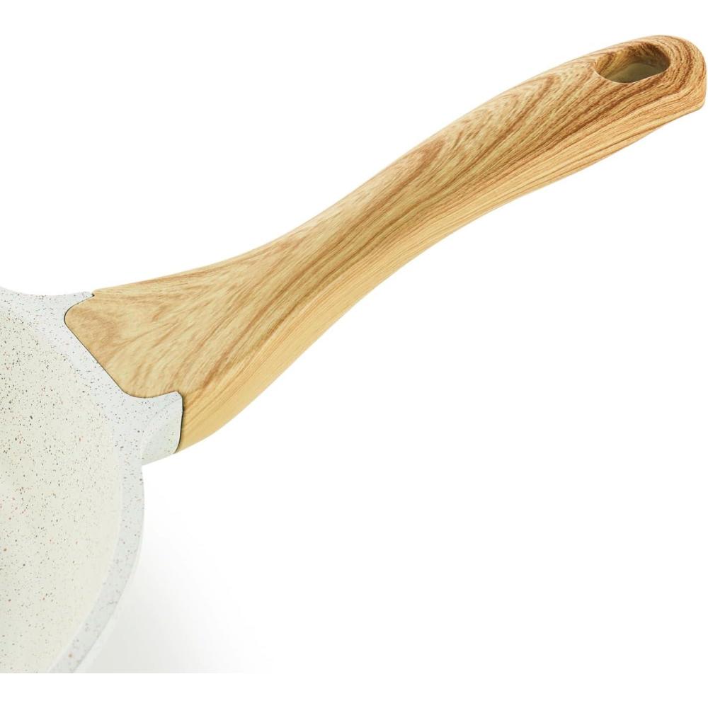 image:imageSENSARTE Frying Pan Bakelite Handle Repalcement Only Compatible Classic Granite Series Frying Pans 951011125Inch and Saute PansNatural