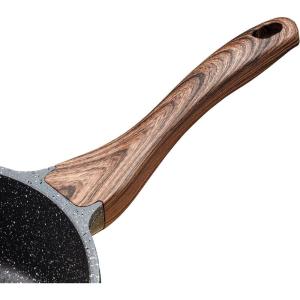 SENSARTE Frying Pan Bakelite Handle Repalcement Only Compatible Classic Granite Series Frying Pans 9.5/10/11/12.5-Inch and Saute Pans(Dark Brown)