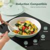SENSARTE Nonstick Ceramic Frying Pan Skillet, 9.5 Inch Omelet Pan, Healthy Non Toxic Chef Pan, Induction Compatible Egg Pan with Heat Resistant Handle, PFAS-Free(Mint Green)