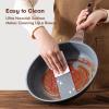 SENSARTE Nonstick Ceramic Frying Pan Skillet, 9.5 Inch Omelet Pan, Healthy Non Toxic Chef Pan, Induction Compatible Egg Pan with Heat Resistant Handle, PFAS-Free(Gray)